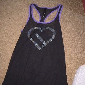 Black and purple sports shirt